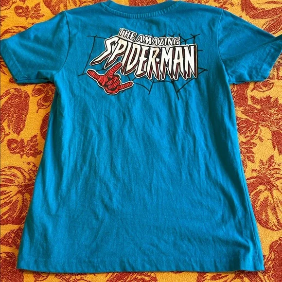 Marvel Spider-Man The Amazing Spider-Man Boys Short Sleeve T-shirt 7 EUC - Picture 2 of 8